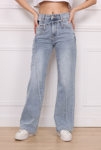 Joy wide leg jeans - light blue