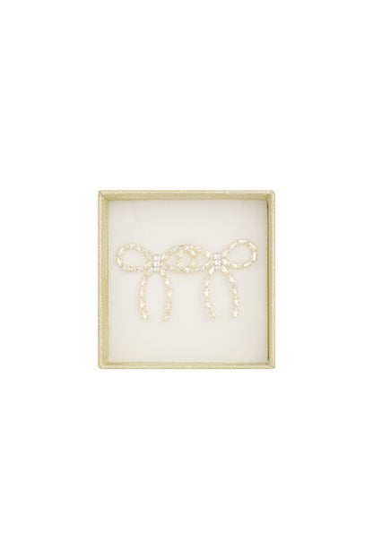 Merry bow oorbellen - goud