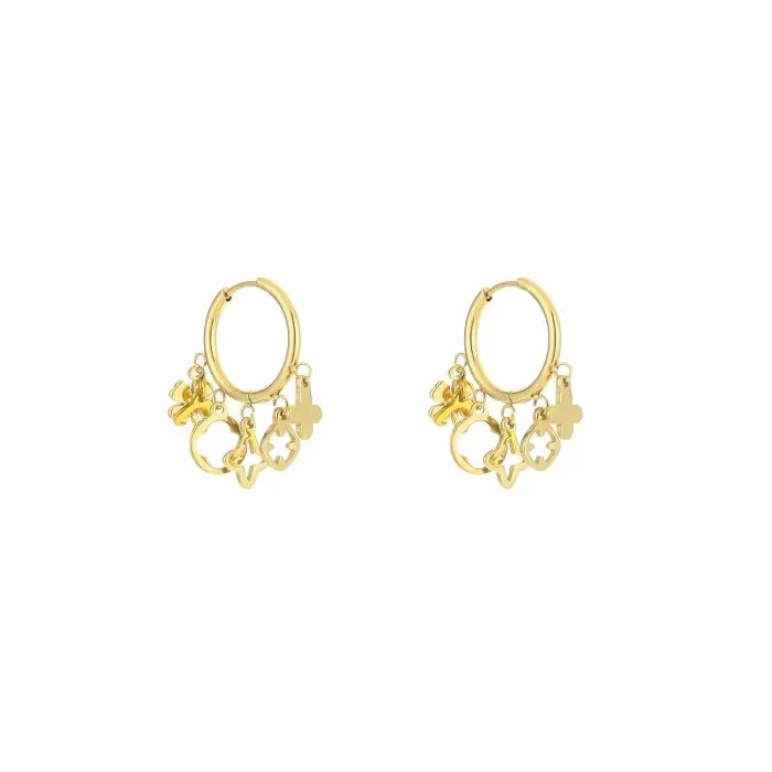 Lucky charms bedeloorbellen - goud