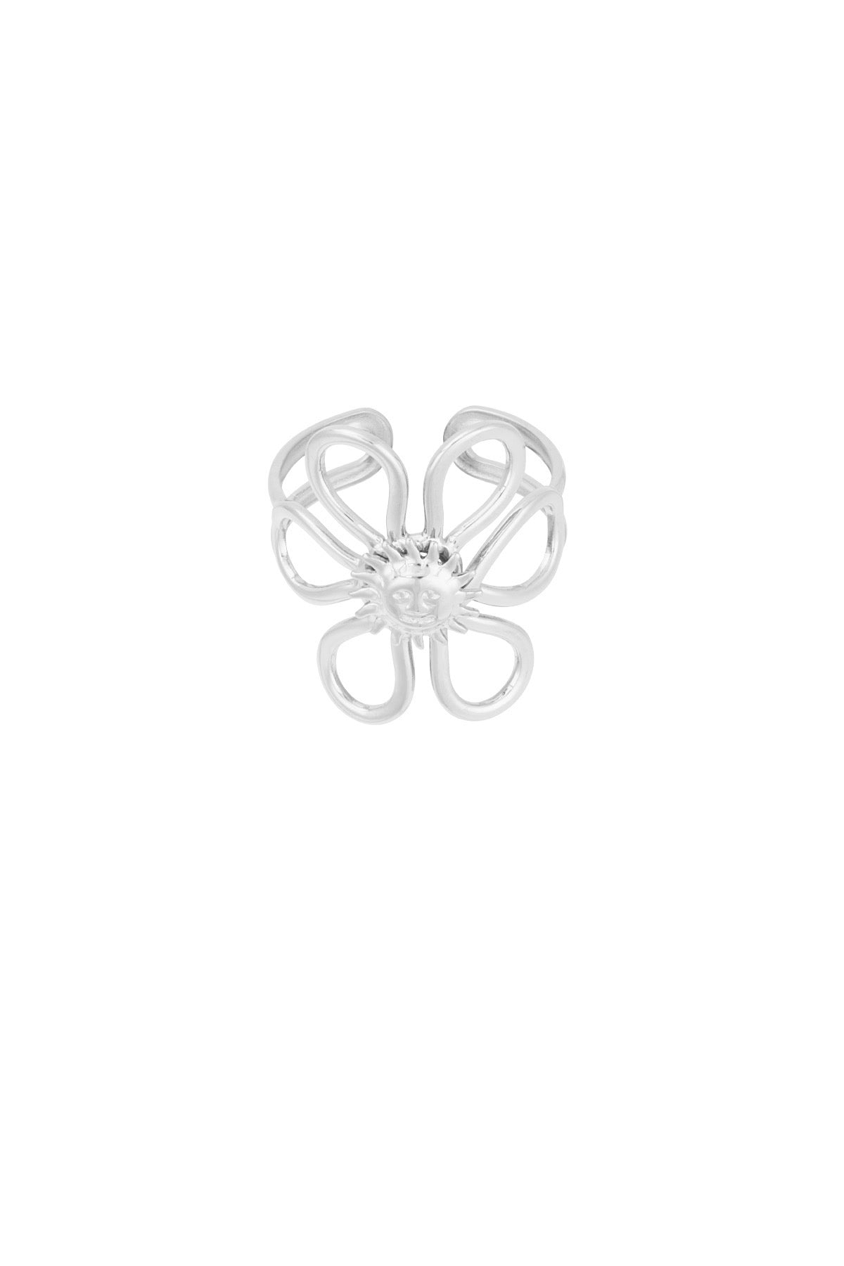 Sunflower ring - zilver