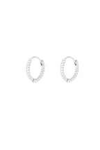 Timeless twist oorbellen - zilver