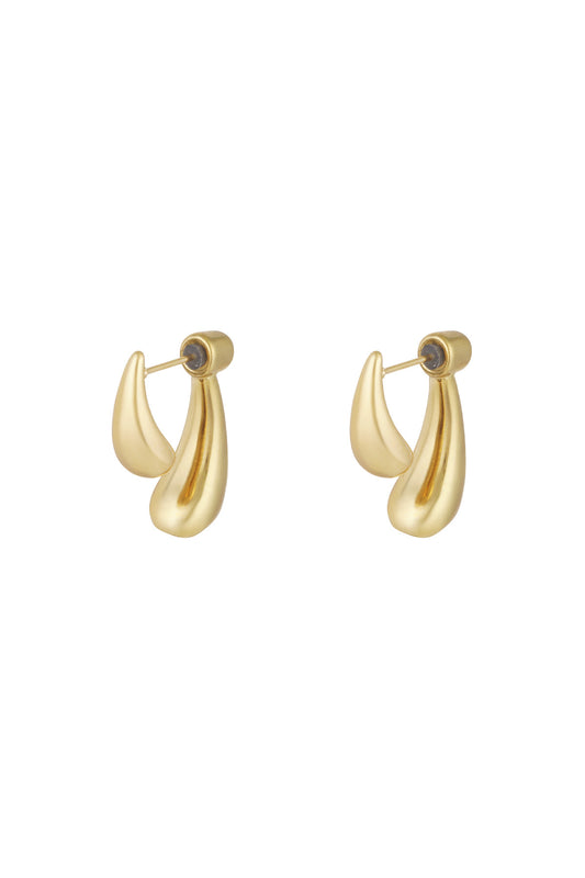 Classy oorbellen - goud