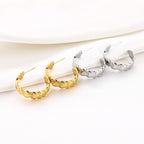 Heart loop oorbellen