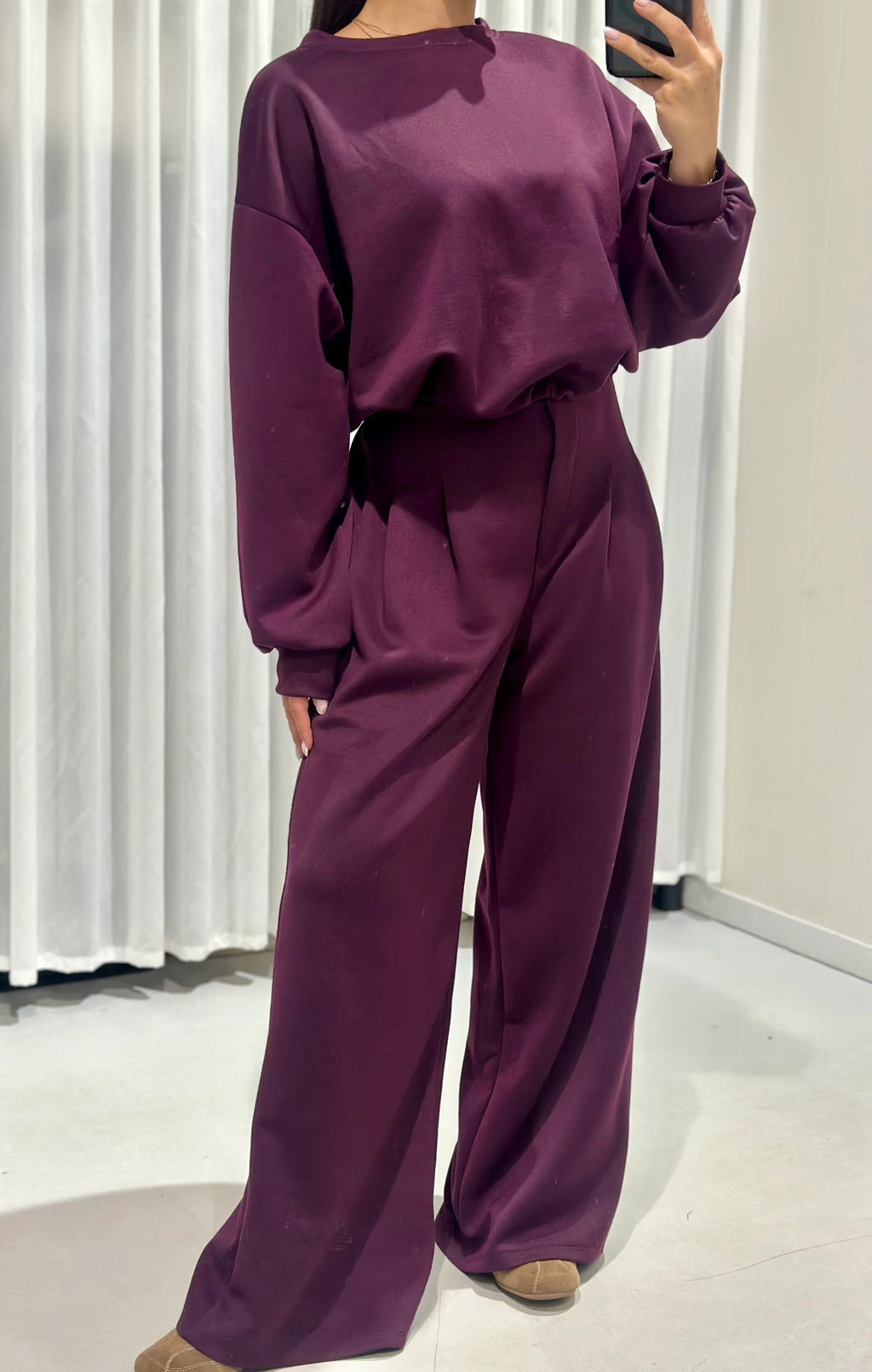 Scarlett 2 piece set - burgundy