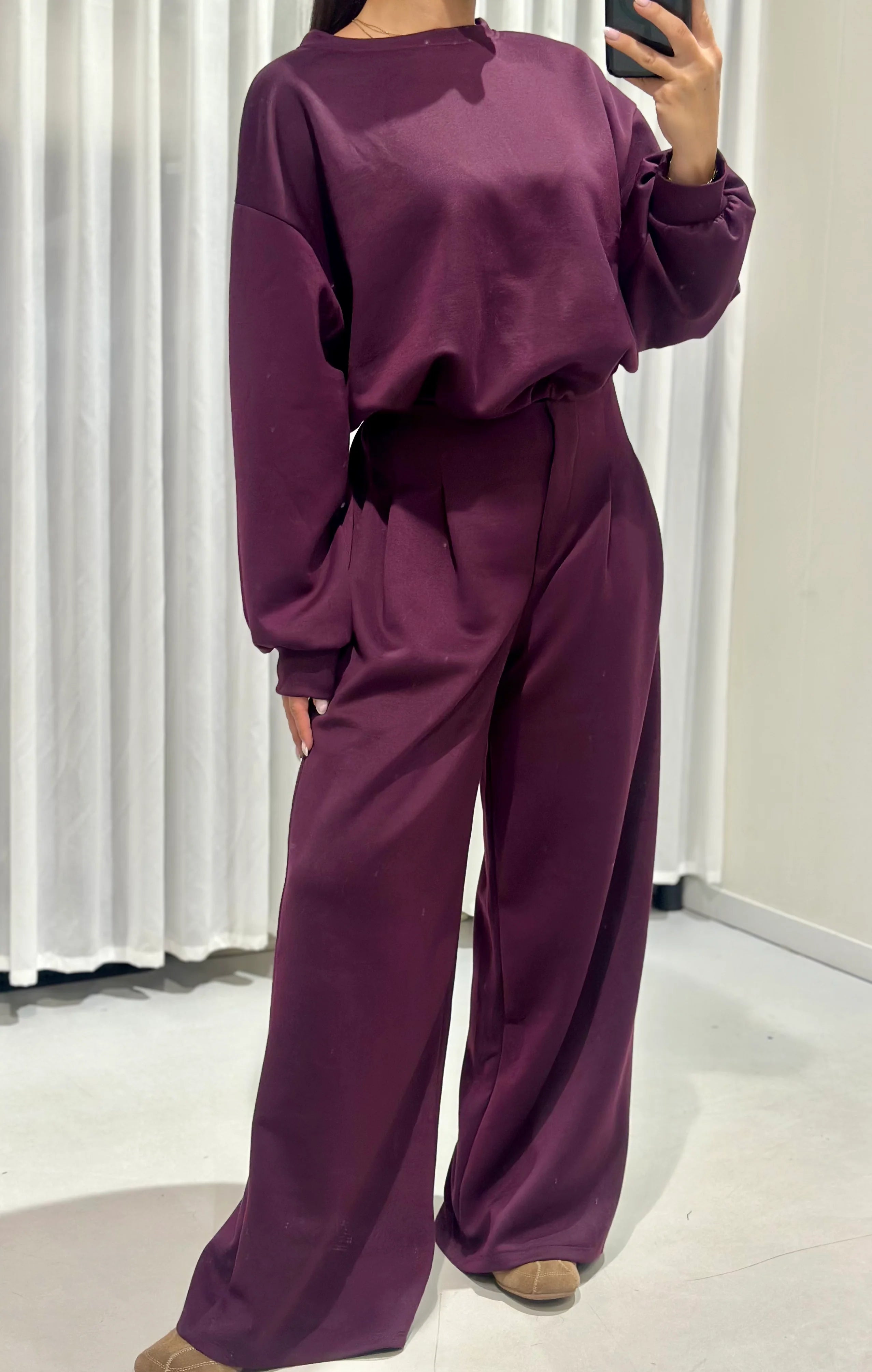 Scarlett 2 piece set - burgundy
