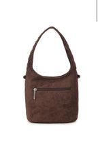 Studded bucket bag - koffie
