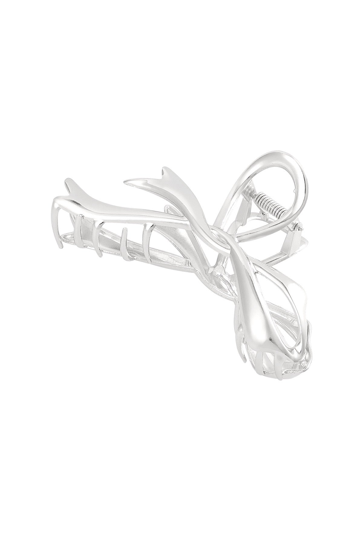 Strik haarclip - zilver