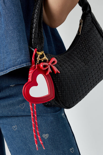 Tasbedel liefde strik ster - rood