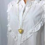 Lange ketting met hart - goud