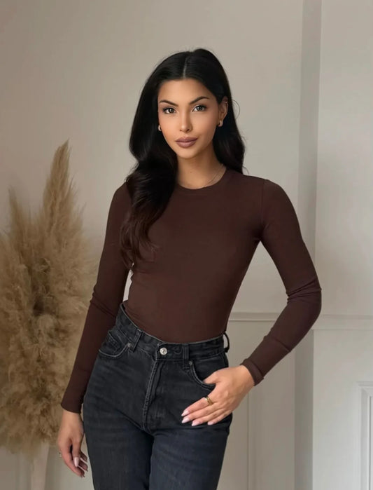 Felica top - brown