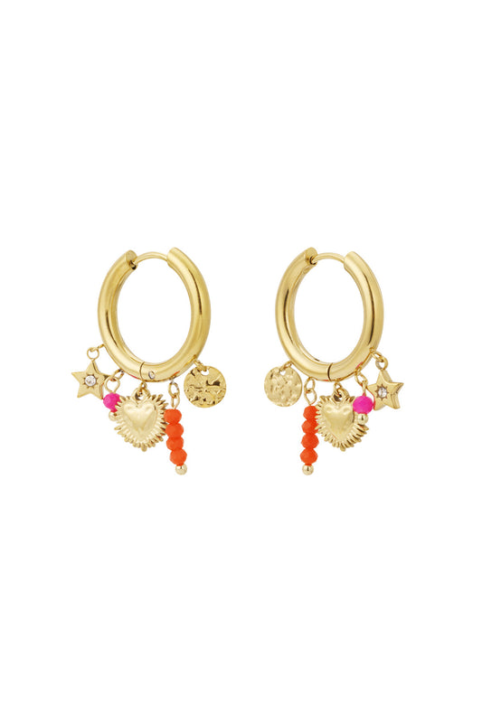 Summer oorbellen - goud