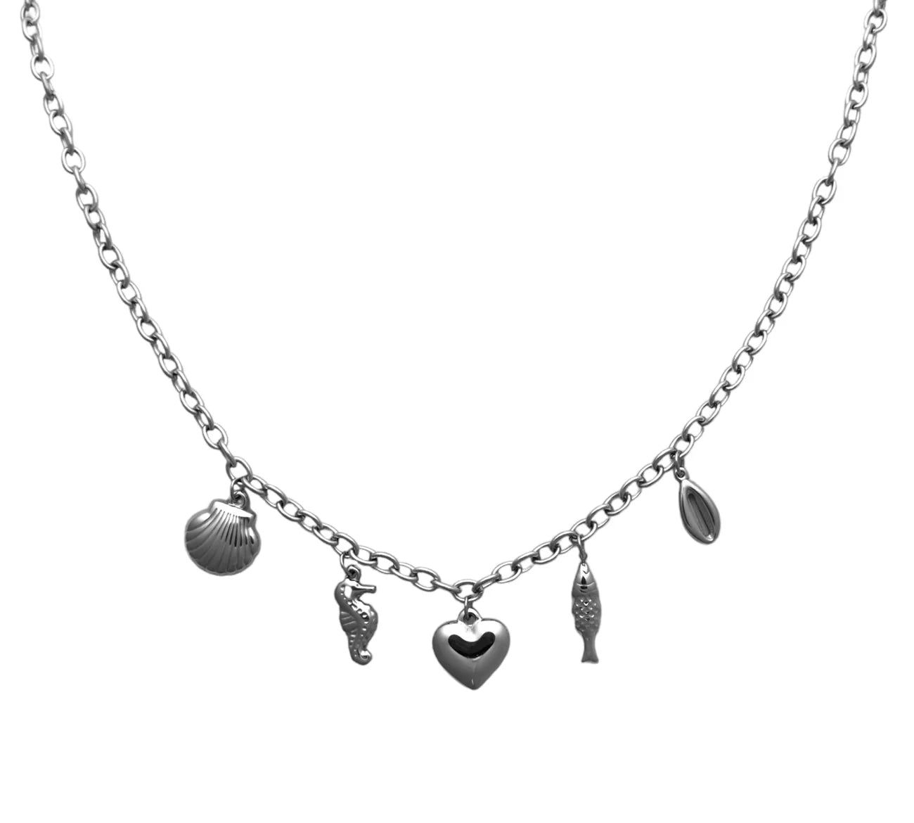 Zee liefde bedelketting - zilver