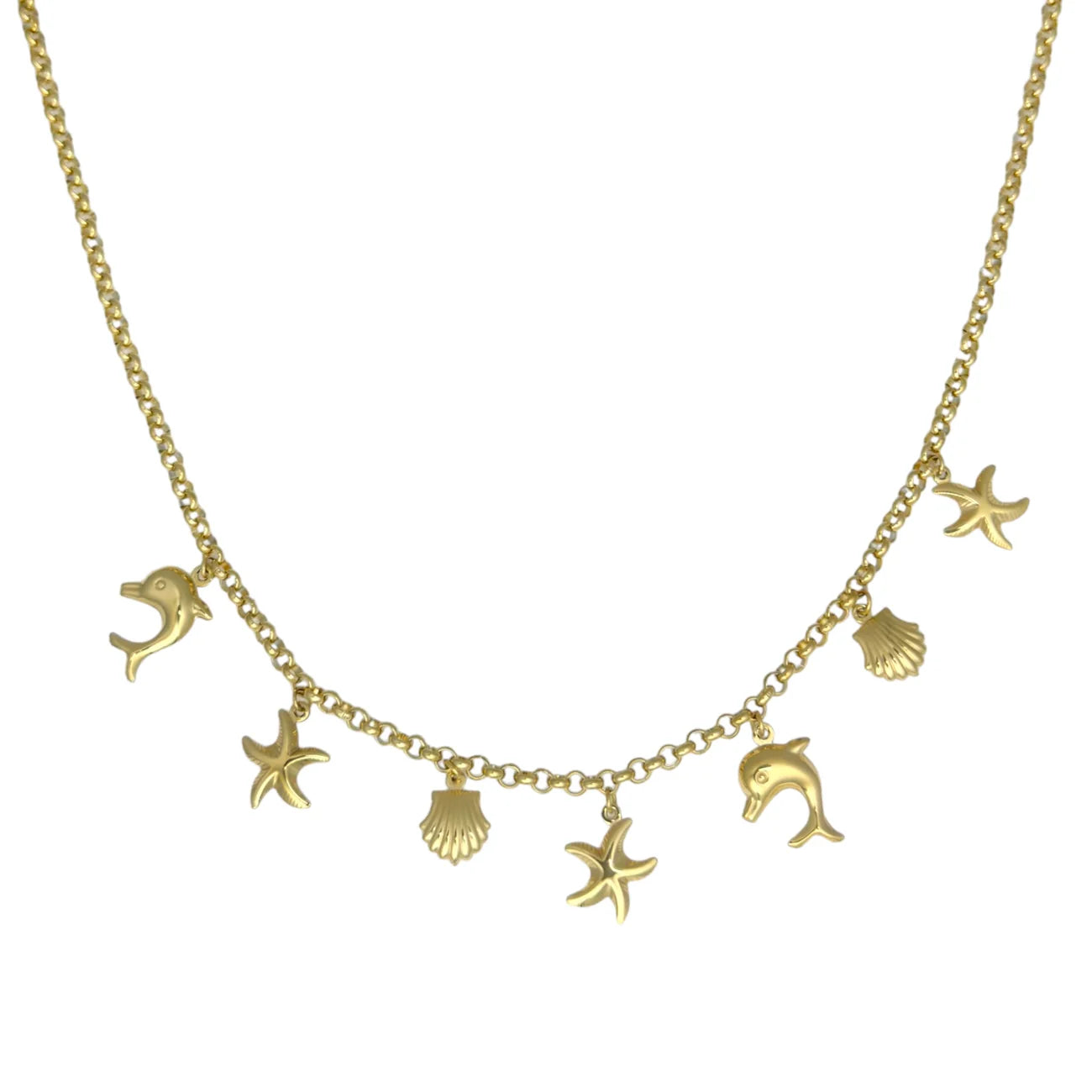 Happy zee bedelketting - goud