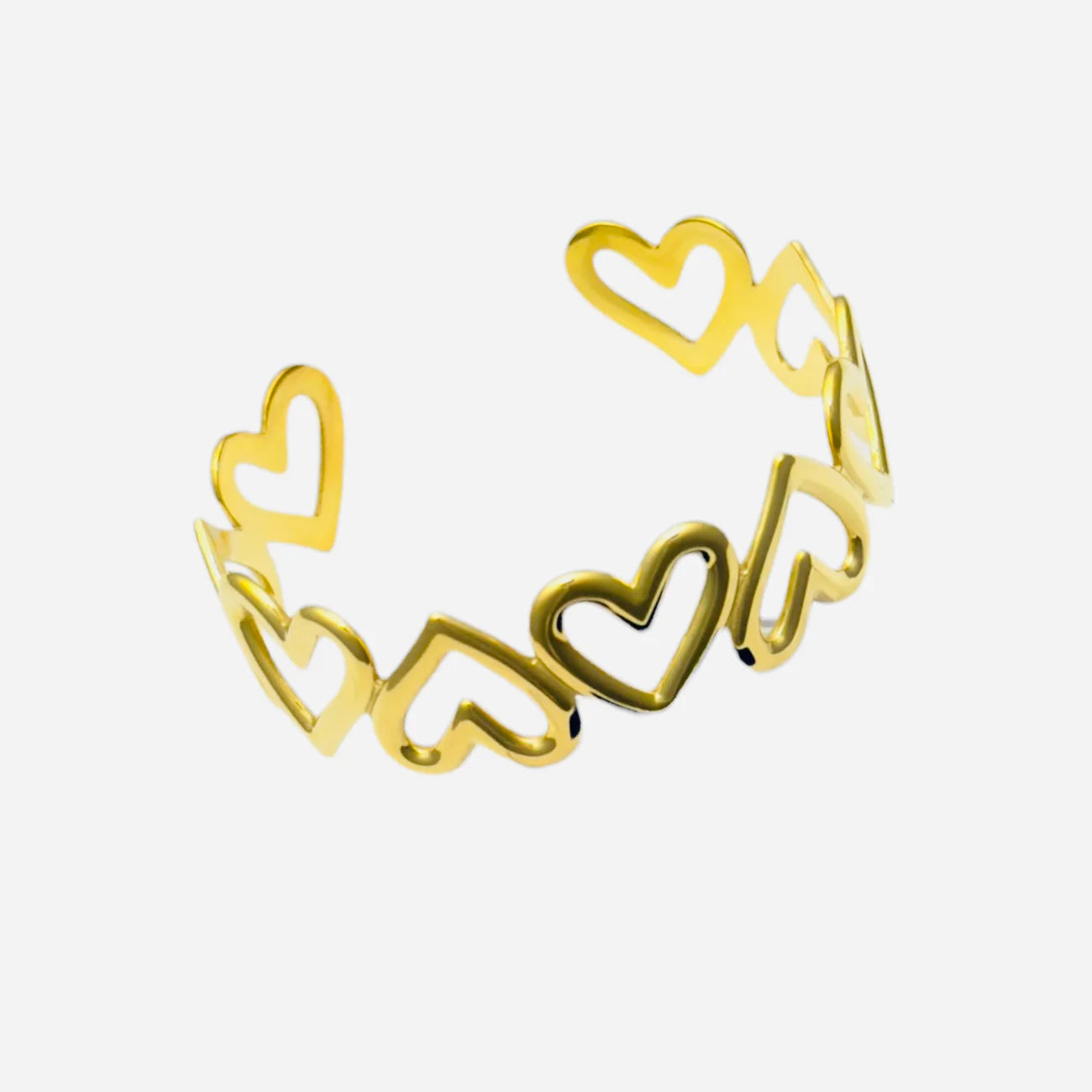 Hearts bangle - goud