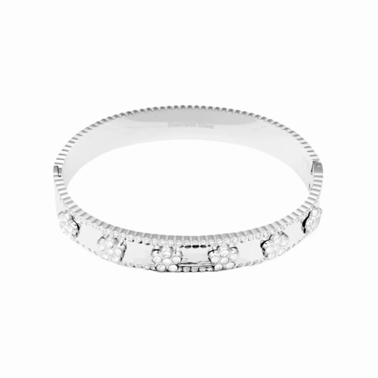 Bloom bangle - zilver