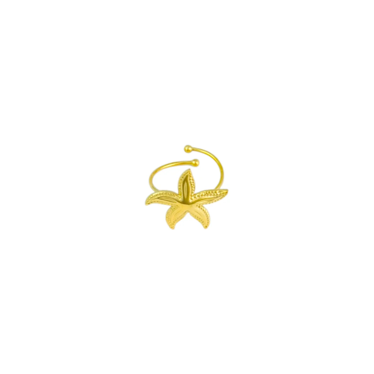 Sea life ring - goud