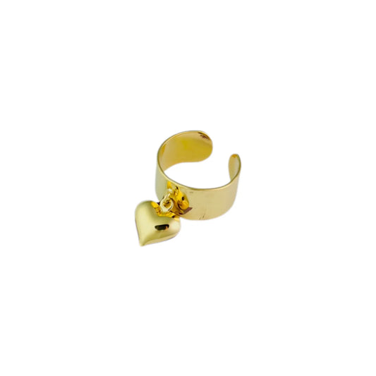 Heart drip ring - goud