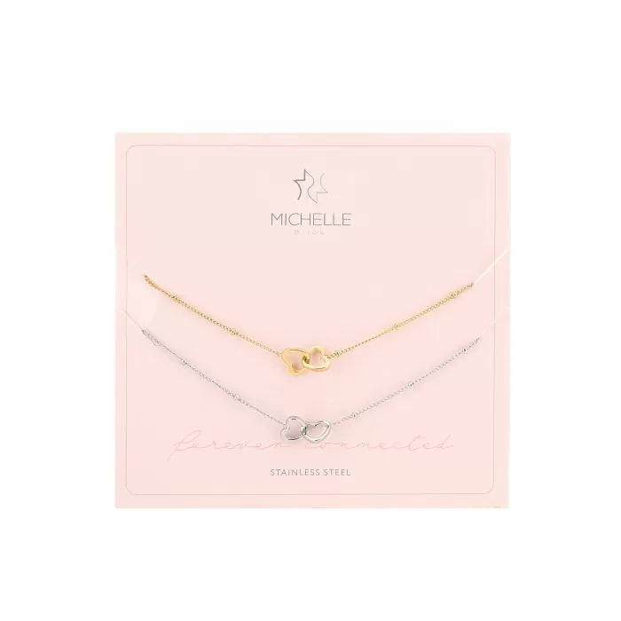 Bonded hearts friendship armbandjes