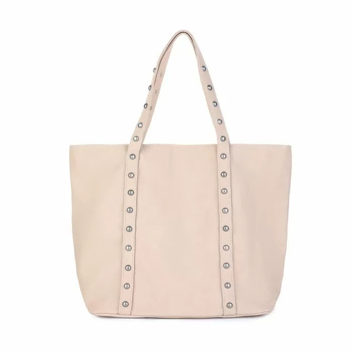 Studded shopper - beige