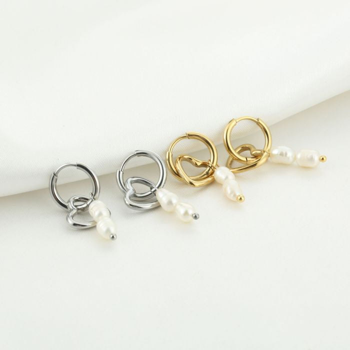Pearl kiss oorbellen