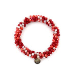 Strass armband - kralen armband met fijne kraal