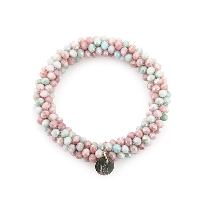 Strass armband - kralen armband met fijne kraal