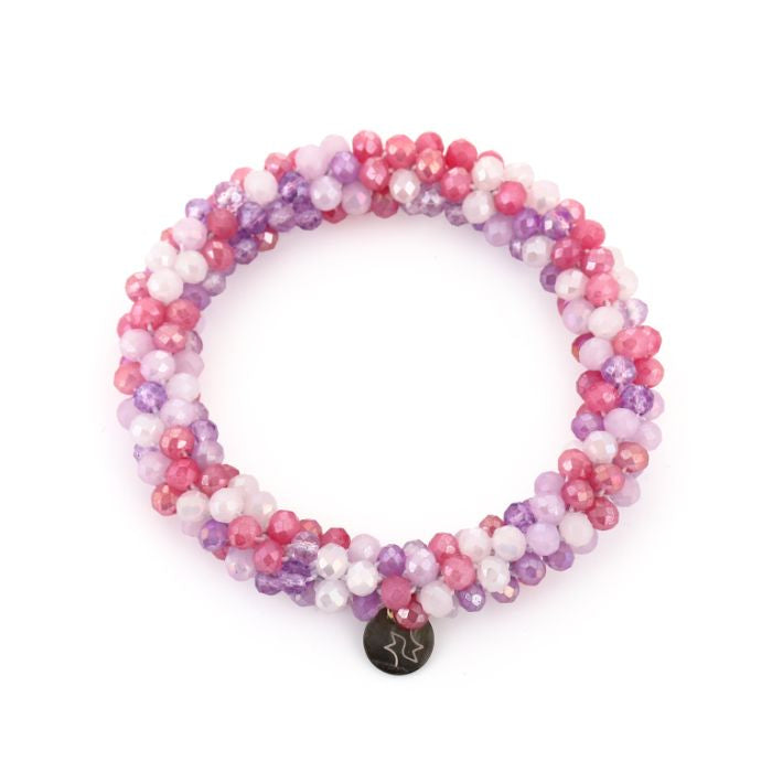 Strass armband - kralen armband met fijne kraal