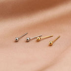 Circle ball studs oorbellen