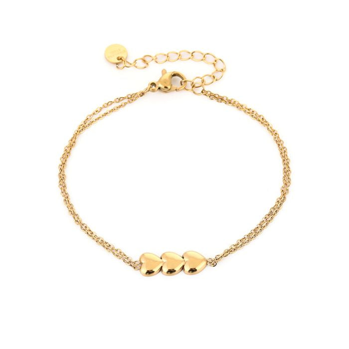 Three hearts armband