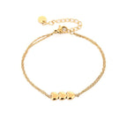 Three hearts armband