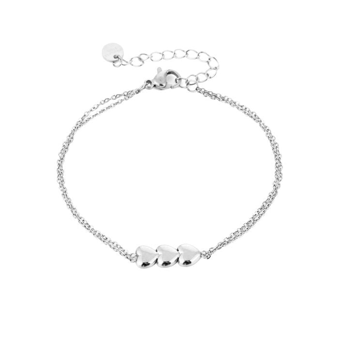 Three hearts armband