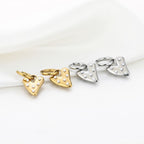 Dreamy pearl heart oorbellen