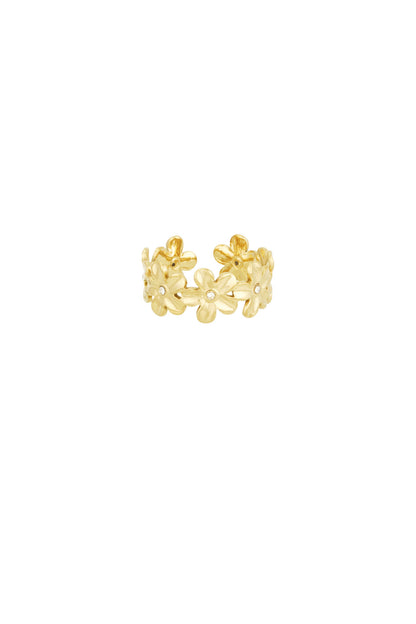 Infinite flowers ring - goud