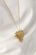 Bubbled Heart lange statement ketting