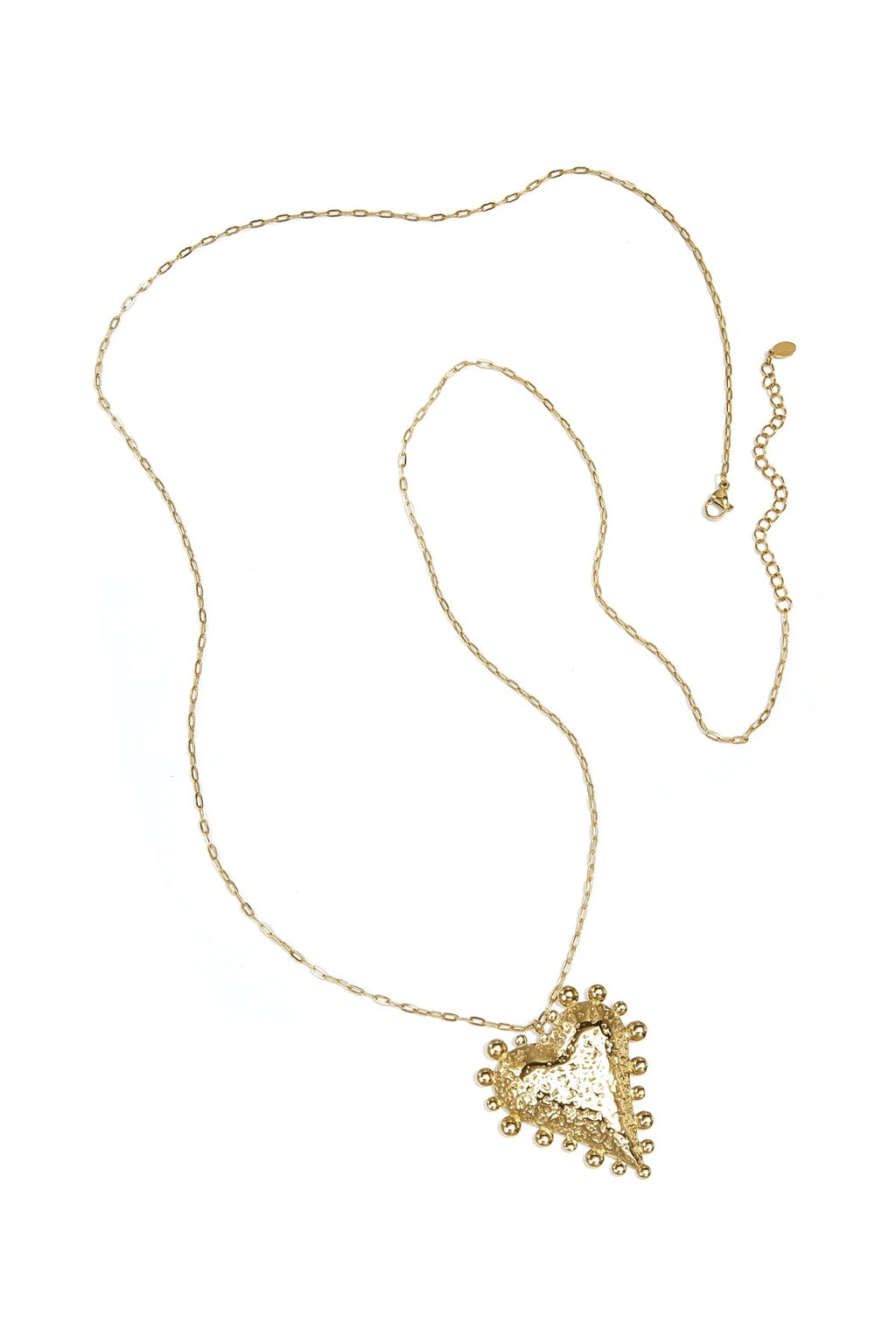 Bubbled Heart lange statement ketting