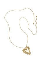 Bubbled Heart lange statement ketting