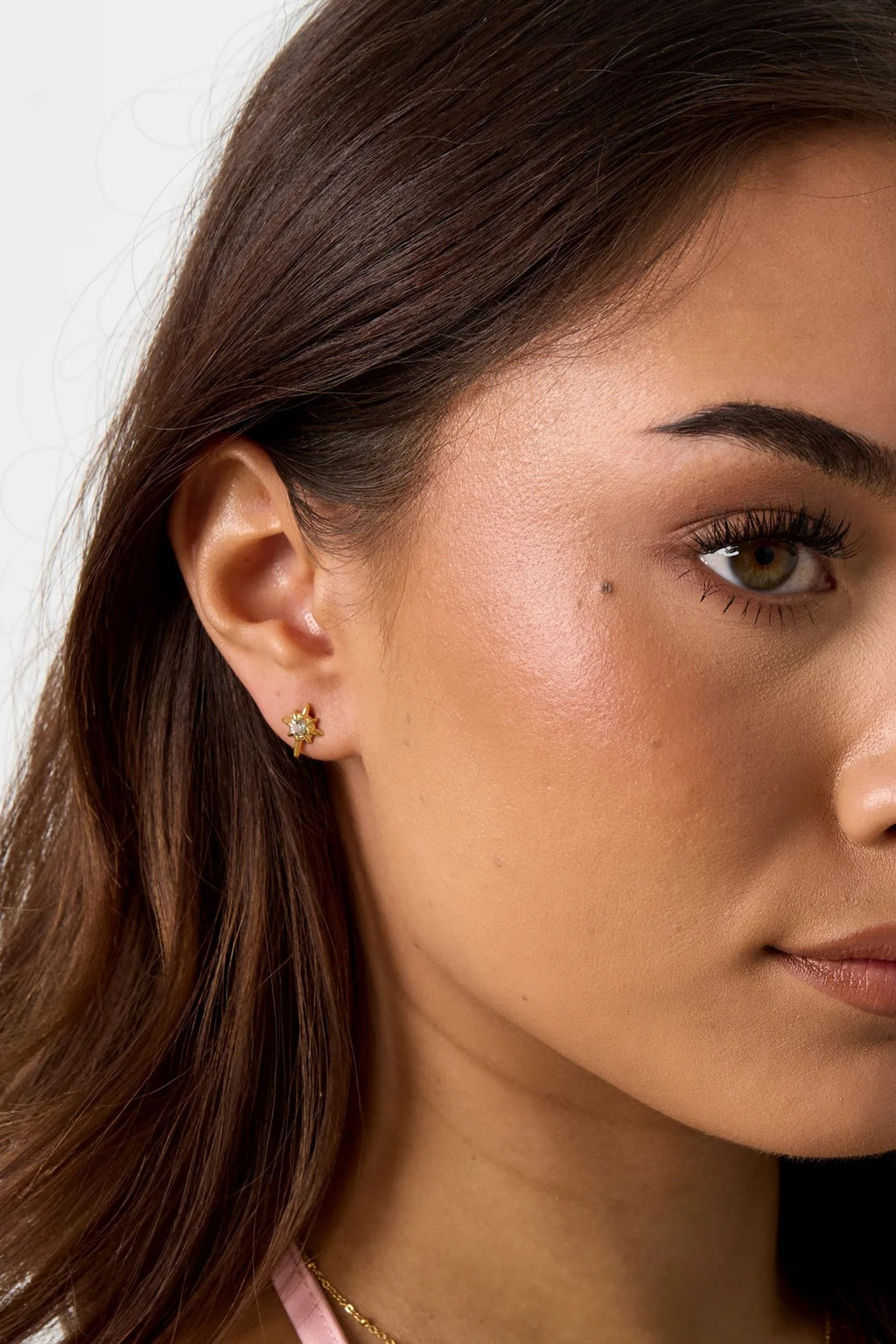 Vallende ster studs oorbellen