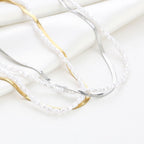 Snake pearl ketting
