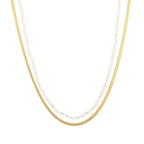 Snake pearl ketting