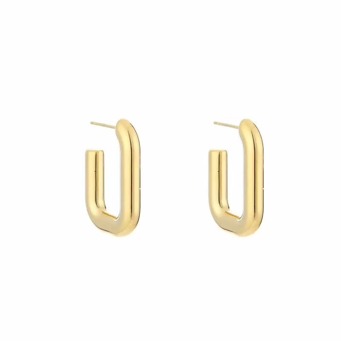 Square hoop - goud