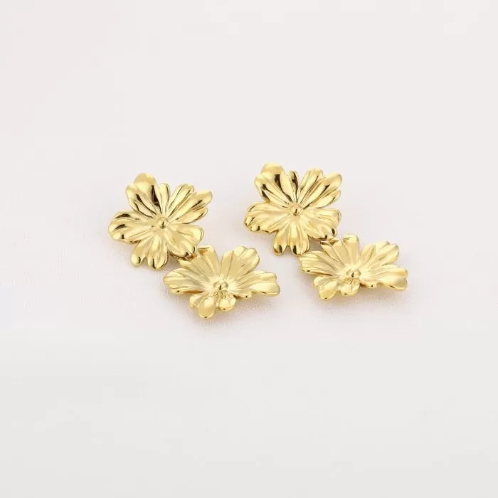Sunflower chique oorbellen - goud